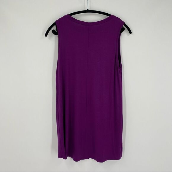 Agnes & Dora Women’s Round Neck Purple Everyday Tank Tunic size M - Picture 3 of 3